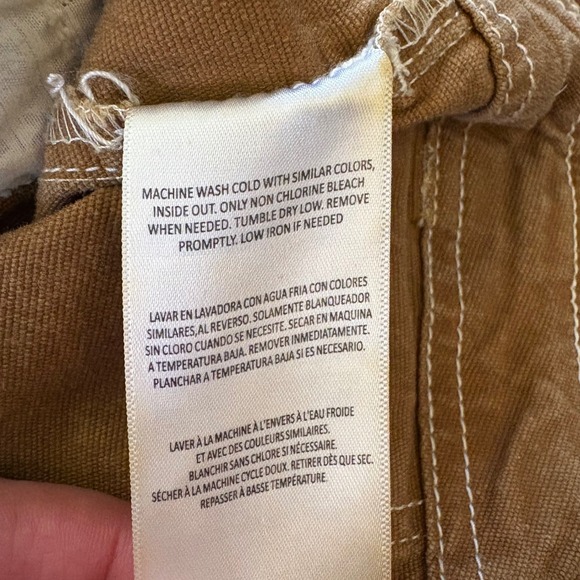 Dickies Skinny Fit Cargo Pants Women's Size 7/28 Red Duck Khaki - Picture 7 of 9